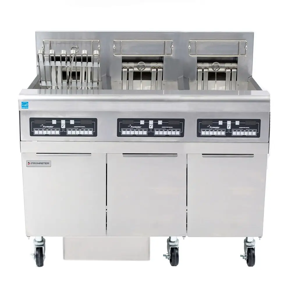 Frymaster FPRE317 Electric Fryer - (3) 50 Lb Vats, Floor Model, 208v/3ph