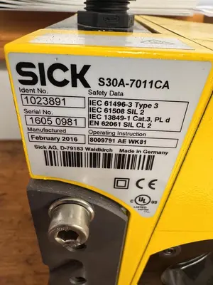 Used 2016 SICK S30A-7011CA Sensors Michigan US | Aucto #1307368