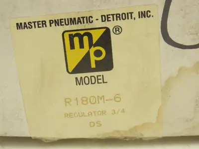 Master Pneumatic R180M-6 Pneumatic Pressure Regulator 5-200psi 3/4"NPT