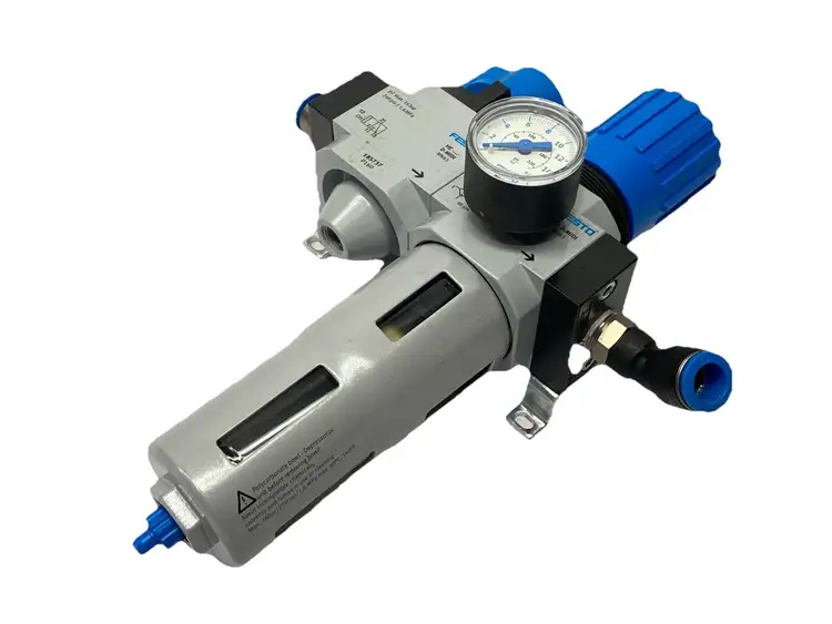 Used Festo Service Unit 185737 Air Pressure Regulators Michigan US | Maverick Industrial Sales #1392937