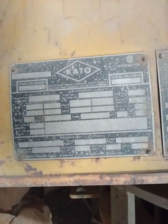 Used KATO _UNKNOWN_ Synchronous Alternators Texas US | Apollo Electric #1514475