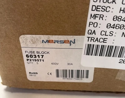New | in-Stock Ferraz / Shawmut 60317 Miscellaneous MRO Indiana US | J&J Industrial Supply #511649