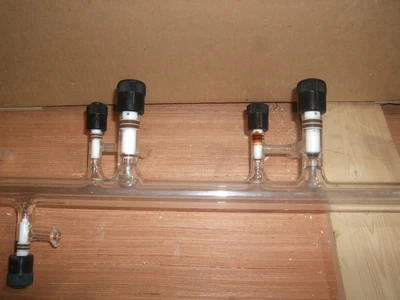 Kontes 4-Valve Vacuum Manifold w/ 10 Stopcocks