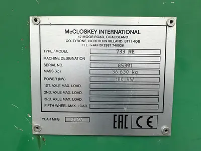 Used 2019 MCCLOSKEY 733RE Trommel Screener Pennsylvania US | Proxy Equipment #1385211