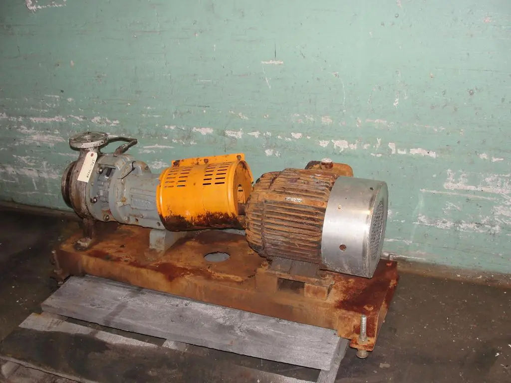SPC7458  Pump 3x2-7/60 Durco centrifugal pump, 15 hp, 316 SS