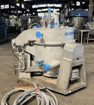 Western States 30 x 18 perforate basket centrifuge, 316L SS.