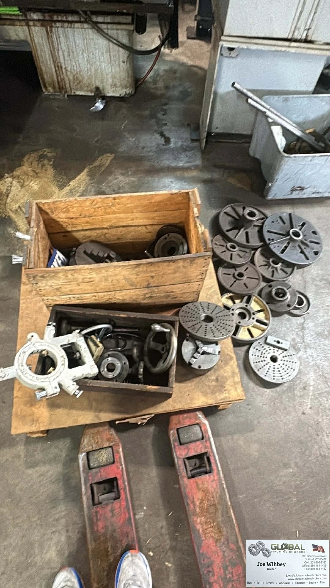 LOT OF Lathe Tooling And Accessories USA MADE Chucks 4-3 jaw, Steady Rests