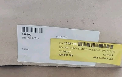 NEW Siemens 6RY1703-0FA10