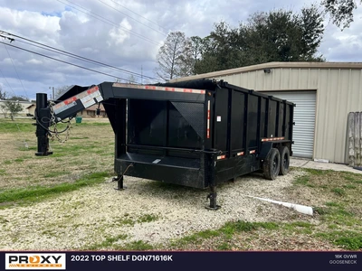 Used 2022 TOP SHELF DGN71616K Dump Trailers Louisiana US | Proxy Equipment #1377911
