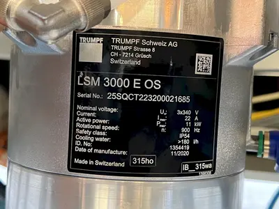 USED TRUMPF TRUFLOW 8000