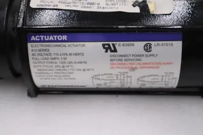 NEW THOMPSON LR-51515/ E-83959 Electromechanical Actuator A 12 Series STOCK H941