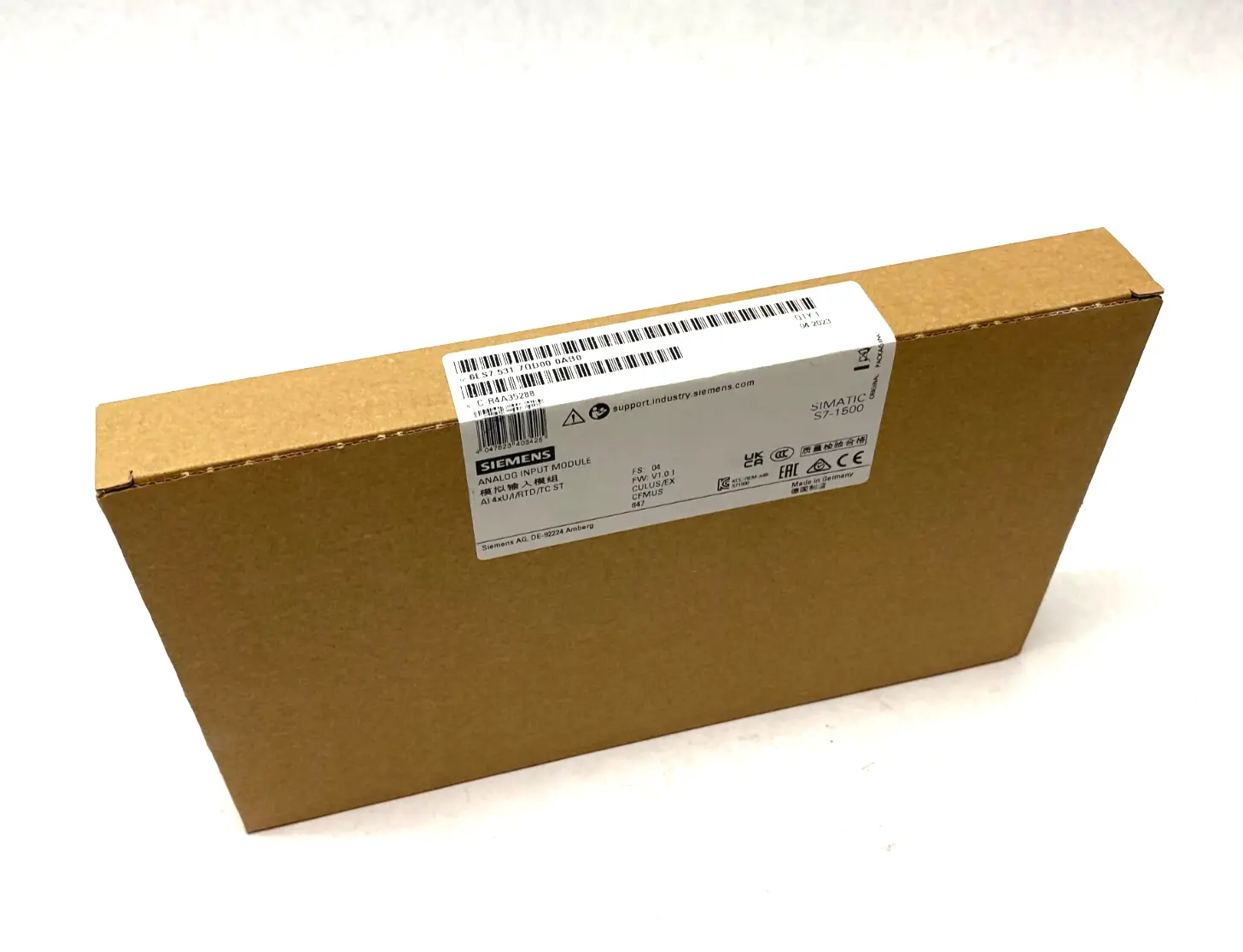 NEW SIEMENS SIMATIC S7-1500 ANALOG INPUT MODULE AI 4XU/I/RTD/TC ST