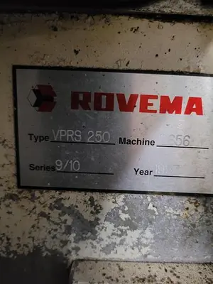 Used ROVEMA VPR-250 ROTOSEAL FORM FILL AND SEAL Pump & Valve Parts | ND Industrial Surplus #1214873