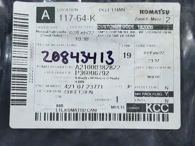 NEW KOMATSU 421-07-23771