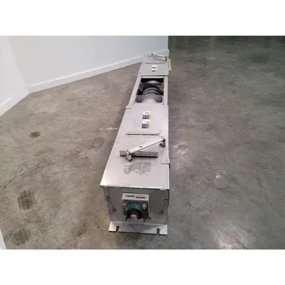 Used 9" dia. Orthman Stainless Steel Screw Feeder Conveyor - Center Feed