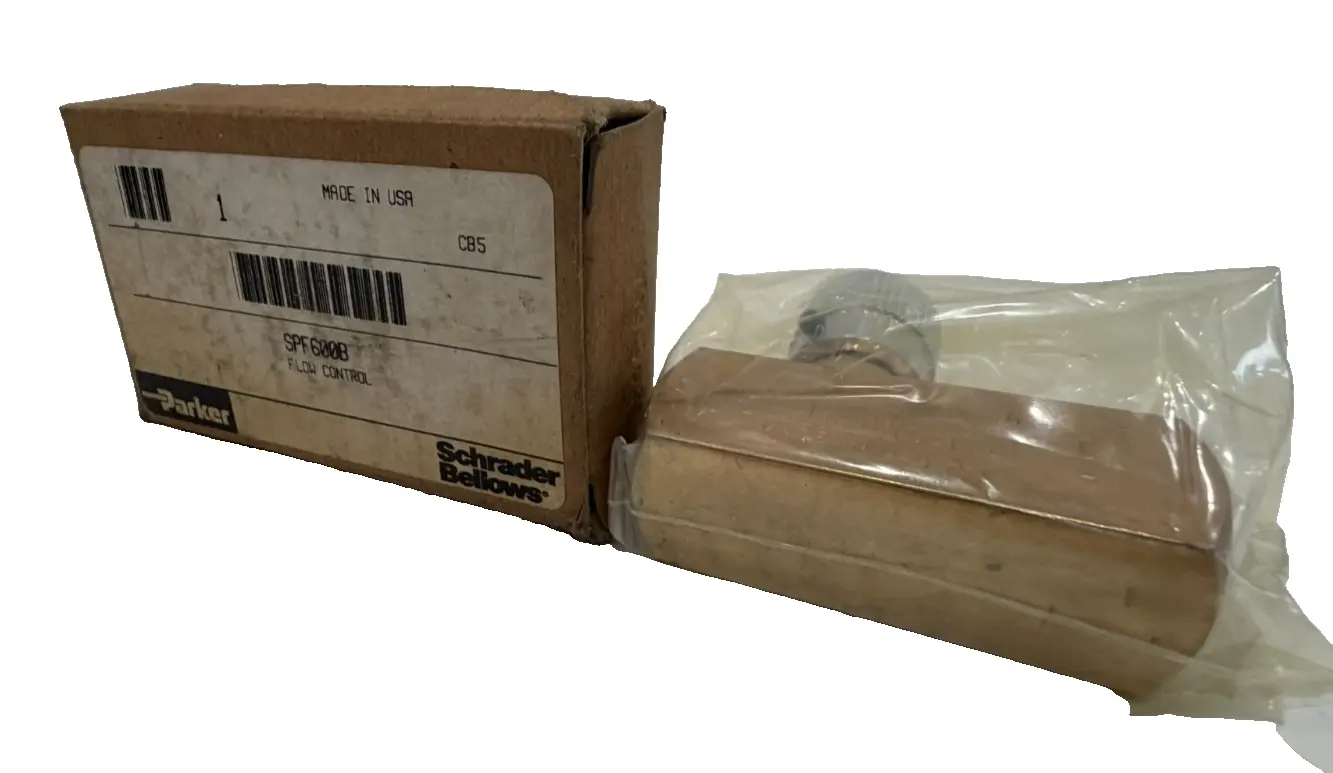 NEW PARKER SCHRADER BELLOWS SPF600B-40CL FLOW CONTROL SPF600B