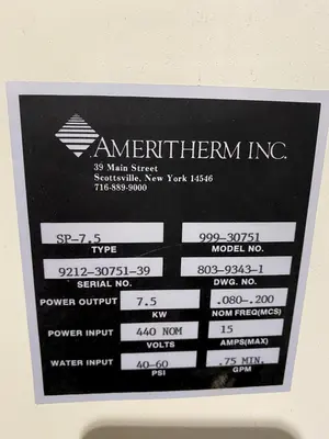 USED AMERITHERM 999-30751