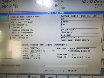 2021 DOOSAN DVF 5000 Vertical Machining Centers (5-Axis or More) | Machinery Resources International (27)