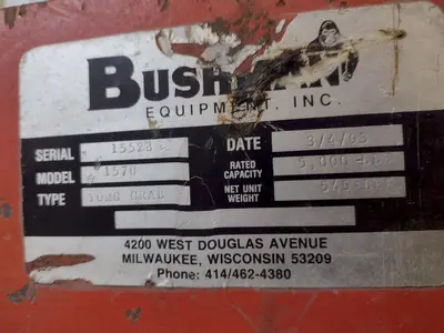 USED BUSHMAN 1570