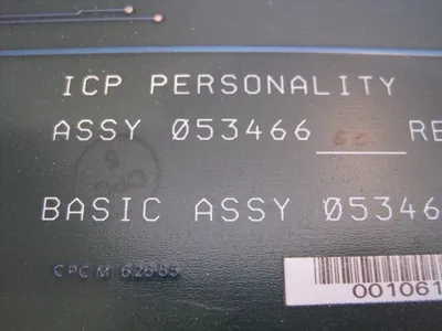 MEASUREX 05346600 ICP PERSONALITY BOARD