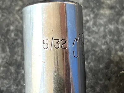Mac Tool X56DS 5/32" Hex/Allen Bit Chrome Socket Driver 3/8" Drive SAE