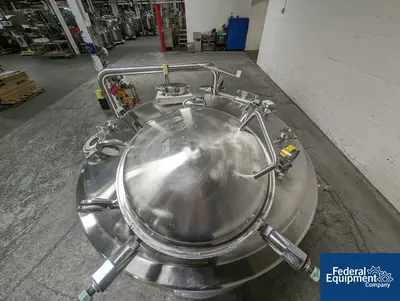 USED Precision 1,200 Liter Precision Stainless Reactor, 316L S/S, 45/100#