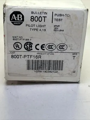Used ALLEN-BRADLEY 800T-PTF16R Miscellaneous Equipment (Electrical & Power) | Surplus Asset Holdings #1195220