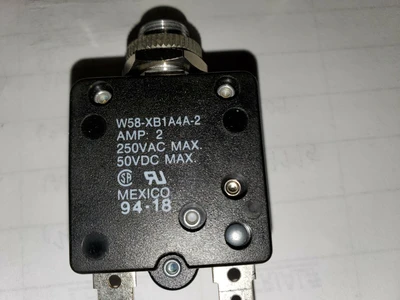USED Potter and Brumfield 58-XB1A4A-2 Relay Circuit Breaker
