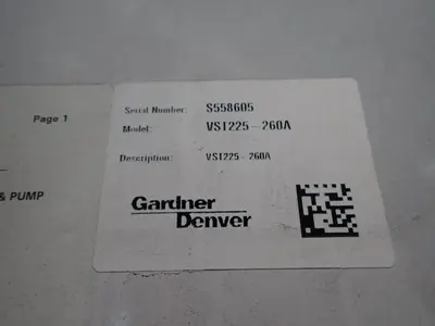 Used GARDNER DENVER VSI225260A Miscellaneous MRO Ohio US | HGR 24 #1184063