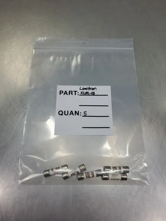 Used Bussmann KLM-10 LIMITRON FAST ACTING FUSE, 10A, 600VDC Fuses | Palmetto Automation #1155968