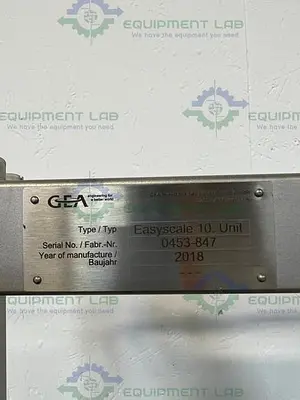 USED GEA WESTFALIA SEPARATOR EASYSCALE 10 UNIT W/ GEA EASYSCALE 10.C, CONTROLLER