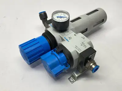 Used Festo Service Unit 185737 Air Pressure Regulators Michigan US | Maverick Industrial Sales #1392937