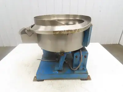 J&J Engineering V101 Vibratory Bowl Parts Feeder 115V Magnetic Coil Stainless