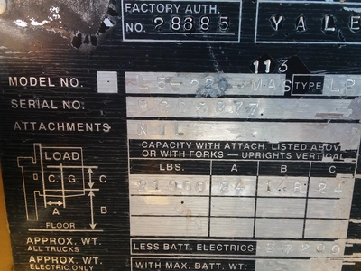YALE L5-220-MAS Forklift Trucks | Rock Solid Tools (6)