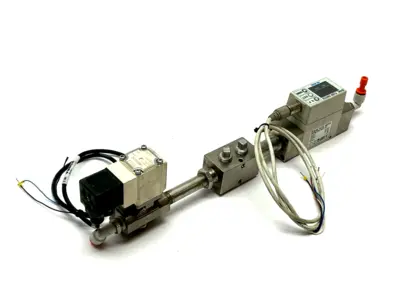 PF2W720-N03-67 | SMC  Digital Flow Switch w/ VXD235DZ2AE Pilot Valve - Used