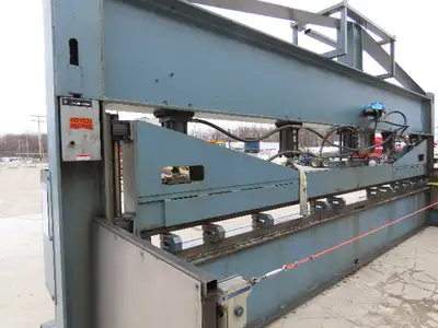 15 Ton 20' Hydraulic Press Brake Punch C-Frame 11-Hole Steel Hole Punch