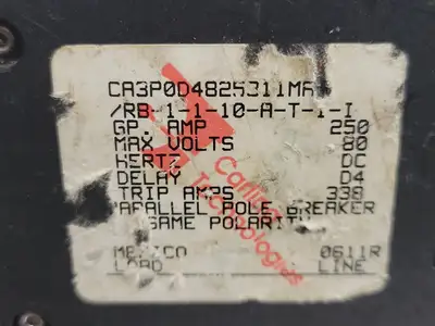 Used CARLING TECHNOLOGIES CA3P0D4825311MA Switchgears British Columbia CA | Lenmark #244682