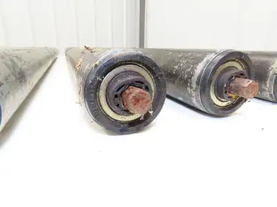 1.9"x 40"BF Galvanized Steel Gravity Conveyor Roller 7/16" Hex Axle  Lot of 10