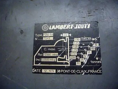 USED LAMBERT-JOUTY P250 S3 - 30T