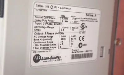 NEW ALLEN BRADLEY 20BC3P5A0AYNANA0 POWERFLEX 700 , 5HP