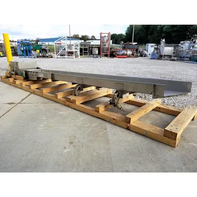 Used FMC Stainless Steel Vibrating Conveyor 18" X 13' long