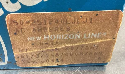 GE Panel Meter 50-251240LJLJ1 AC Amperes 0-3 Amp Panel Meter 5E-22