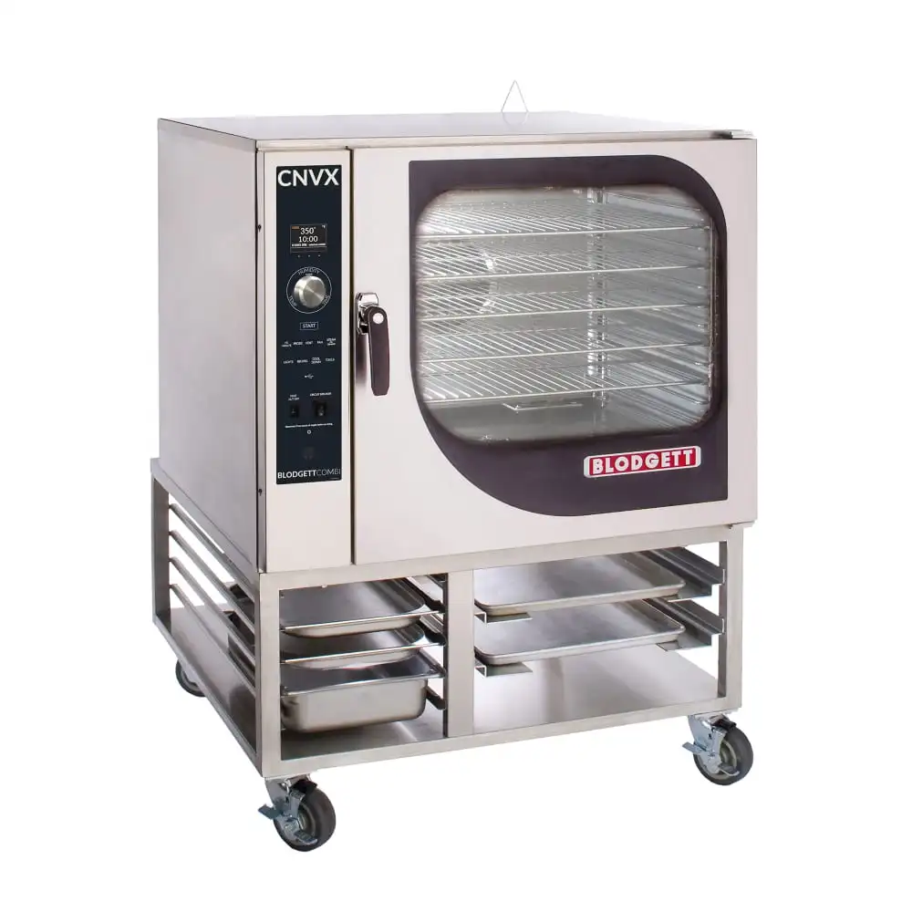 Blodgett CNVX-14E Single Full Size Electric Convection Oven - Stacking Hardware & Casters, 19kw, 208v/3ph