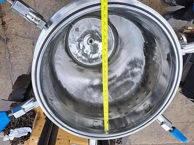 Tank, 79 Gallon, 316L Stainless Steel, Jacketed, 50 PSI, Fermenter, C #L744278
