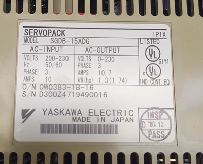 USED Yaskawa SGDB-15ADG