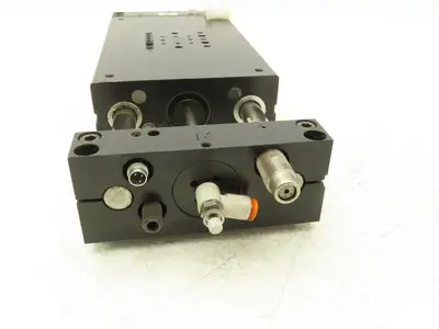 De-Sta-Co DLB-12M-L-C-50 Pneumatic Linear Base Slide/Guide Cylinder 50mm Slide