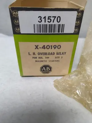 New | in-Stock ALLEN-BRADLEY X-40190 Miscellaneous Equipment (Electrical & Power) | Surplus Asset Holdings #1201268