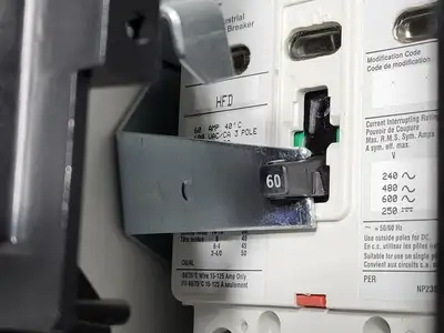 60/80A, 3P, 600V, Disconnect Switch HFD3060 Bucket for Freedom 2100 MCC Frame