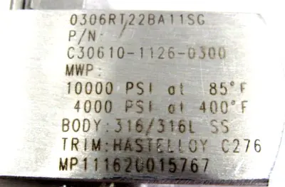 NEW ROSEMOUNT 0306RT22BA11SG INLINE MANIFOLD