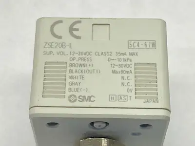 ZSE20B-L | SMC  Digital Vacuum Sensor 12-30VDC - Used